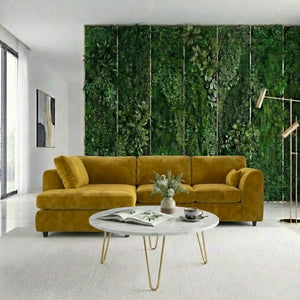 Velvet left Hand Facing  Mustard
