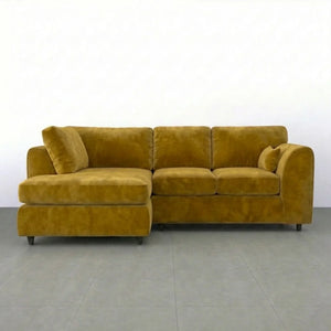 Velvet left Hand Facing  Mustard