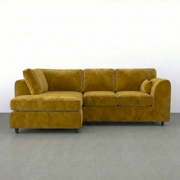 Velvet left Hand Facing  Mustard
