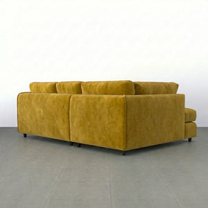 Velvet left Hand Facing  Mustard