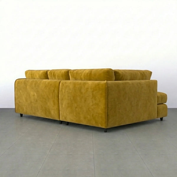 Velvet left Hand Facing  Mustard