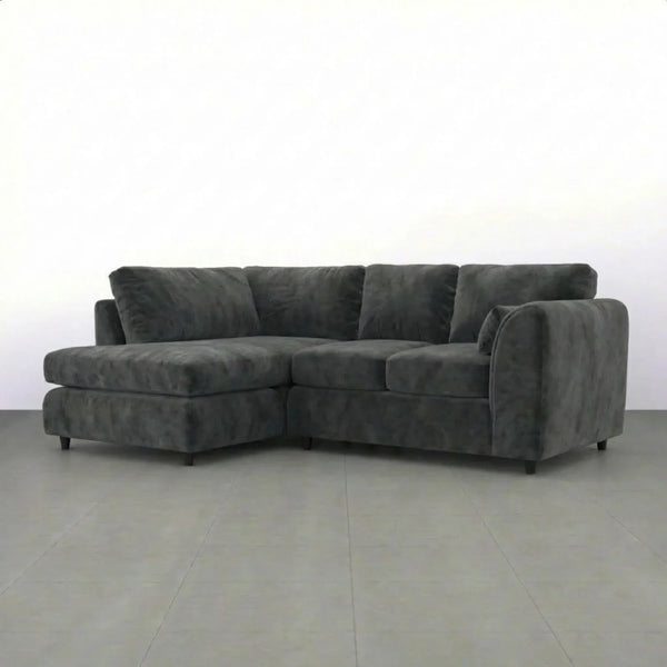 Velvet left Hand Facing dark grey