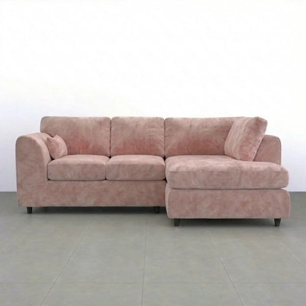 Velvet Right Hand Facing Pink