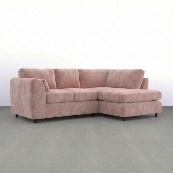 Velvet Right Hand Facing Pink