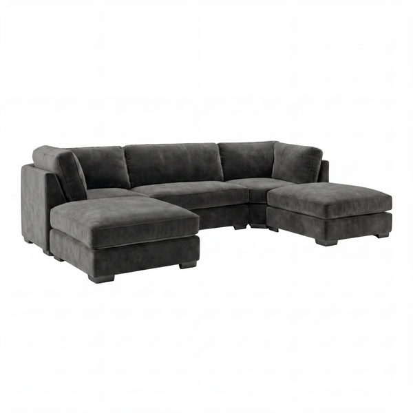 Plush Velvet Dark Grey