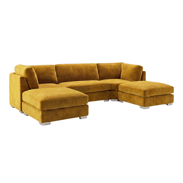 Plush Velvet Mustard