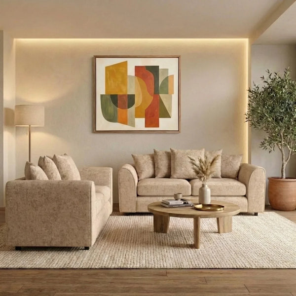 2 Seater Beige