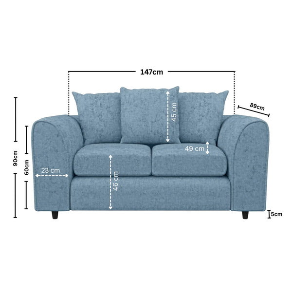 2 Seater sky blue