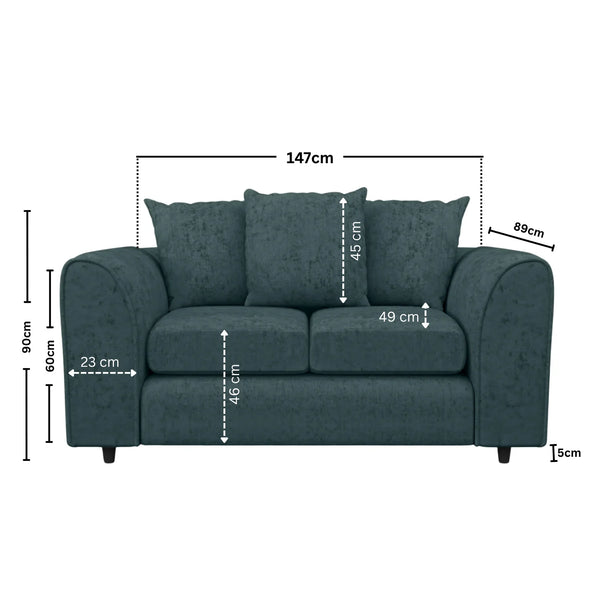 2 Seater teal