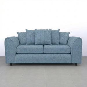 Chenille 3 Seater sky blue