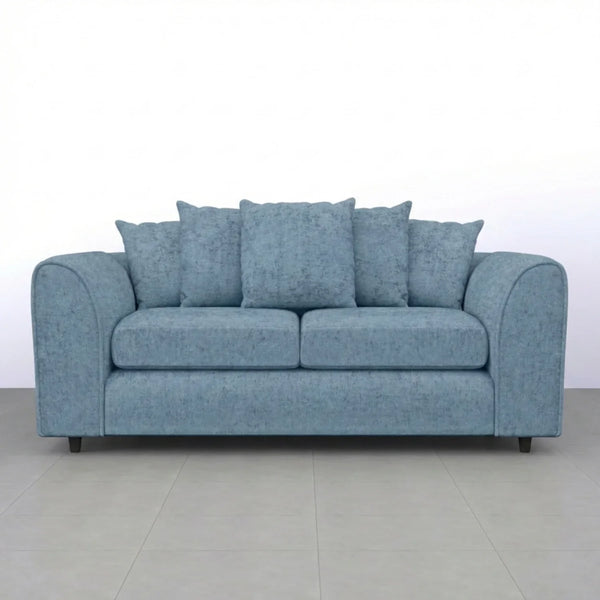 Chenille 3 Seater sky blue