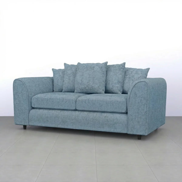 Chenille 3 Seater sky blue