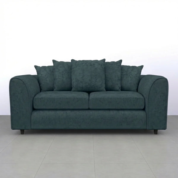 Chenille 3 Seater teal