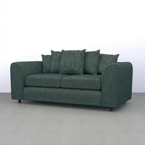 Chenille 3 Seater teal
