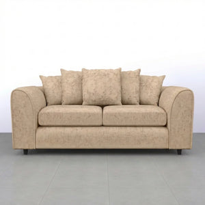 Chenille 3 Seater Beige