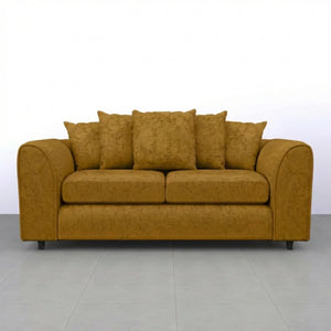Chenille 3 Seater Mustard