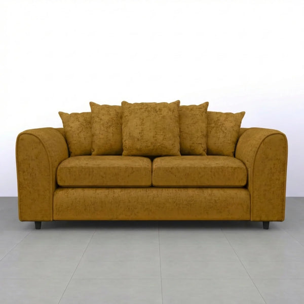 Chenille 3 Seater Mustard