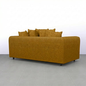 Chenille 3 Seater Mustard