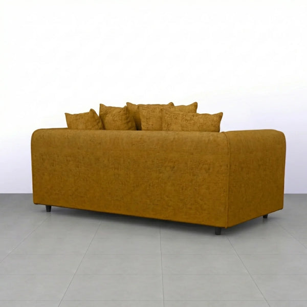Chenille 3 Seater Mustard