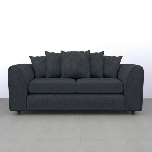 Chenille 3 Seater dark Grey