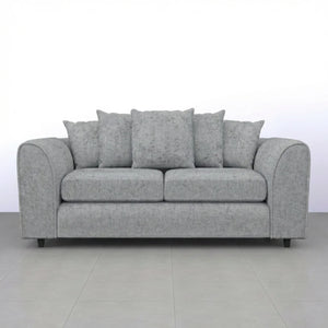 Chenille 3 Seater Light Grey