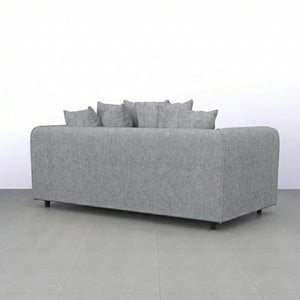 Chenille 3 Seater Light Grey
