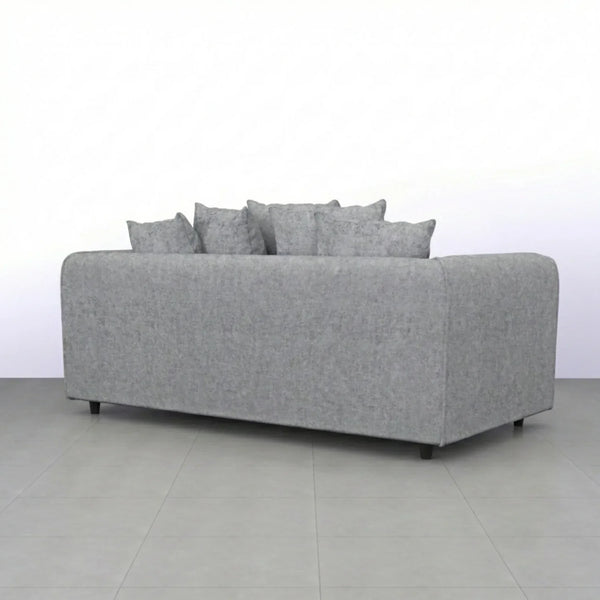 Chenille 3 Seater Light Grey