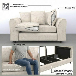 3 + 2 Seater Cream