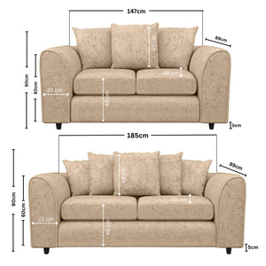 3 + 2 Seater Beige
