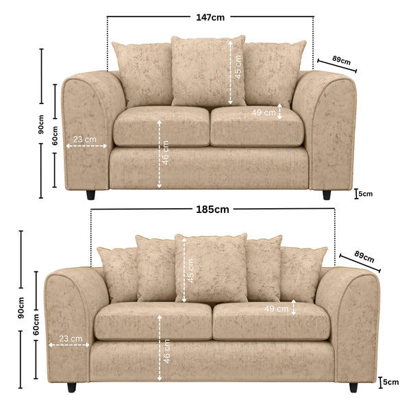3 + 2 Seater Beige