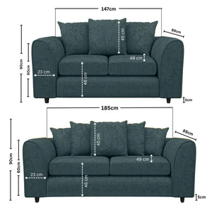 3 + 2 Seater Teal