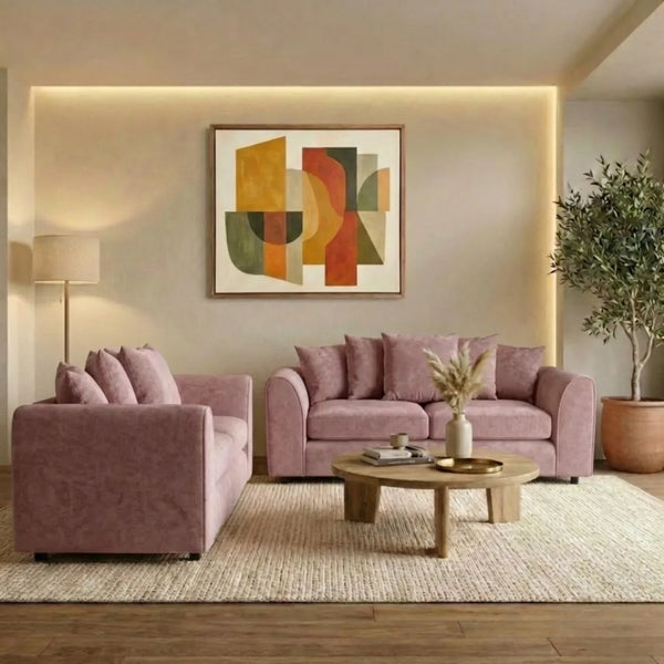 3 + 2 Seater Pink