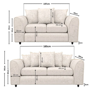 3 + 2 Seater Cream