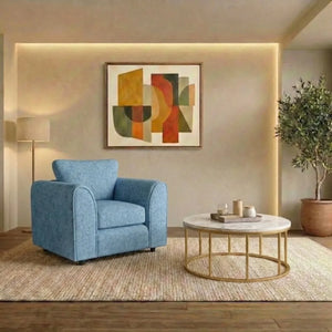 armchair sky blue