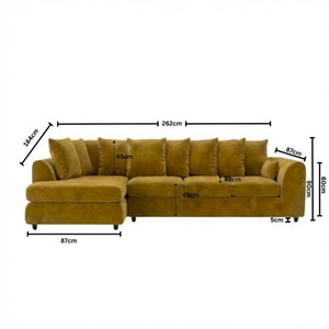 XL Left Hand Facing Mustard
