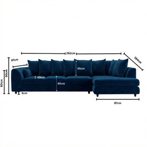 XL Right  Hand Facing Midnight Blue