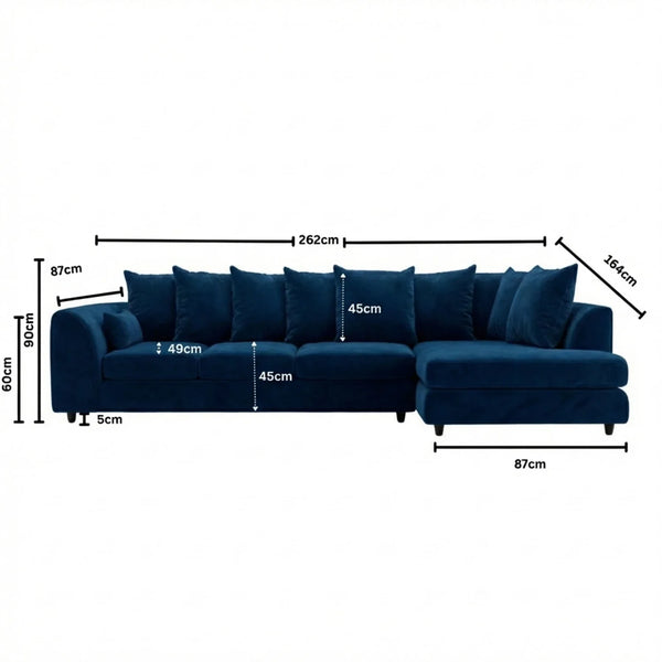 XL Right  Hand Facing Midnight Blue