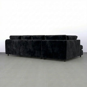 Velvet XL Left Hand Facing  Black