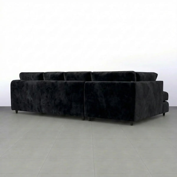 Velvet XL Left Hand Facing  Black
