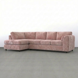 Velvet XL Left Hand Facing  Pink