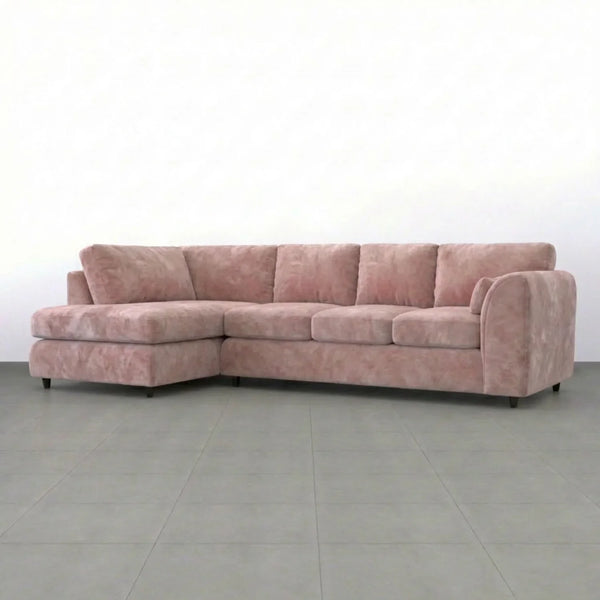 Velvet XL Left Hand Facing  Pink
