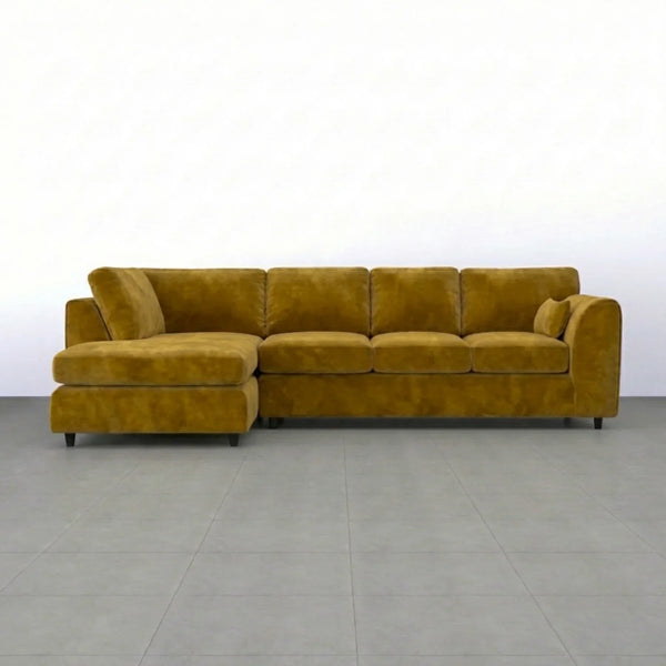 Velvet XL Left Hand Facing  Mustard