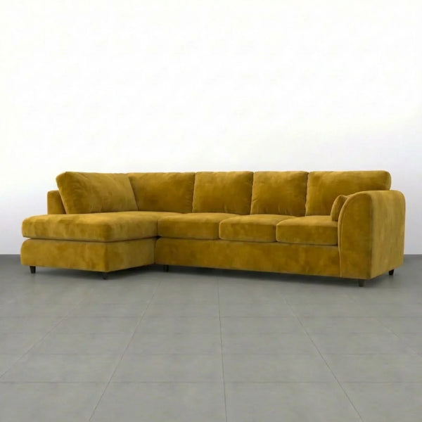 Velvet XL Left Hand Facing  Mustard