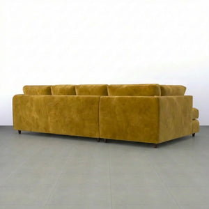 Velvet XL Left Hand Facing  Mustard