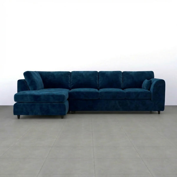 Velvet XL Left Hand Facing Midnight Blue