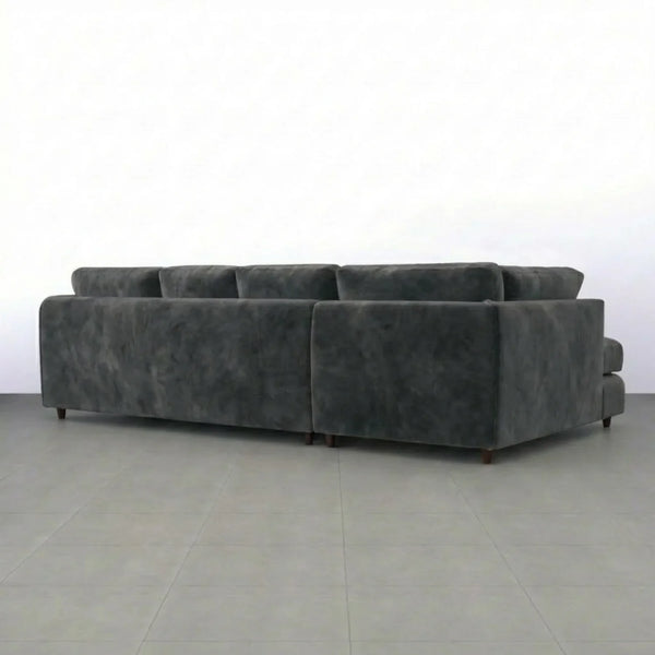Velvet XL Left Hand Facing Dark Grey
