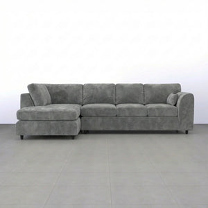 Velvet XL Left Hand Facing Light Grey