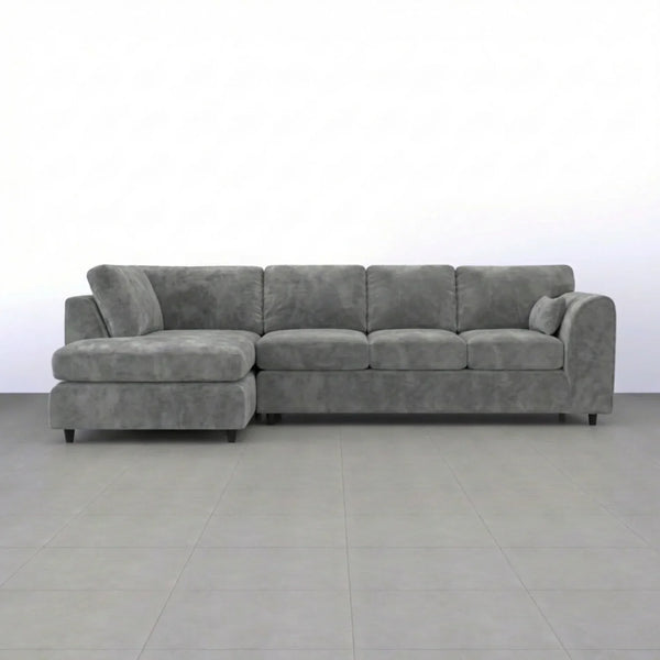 Velvet XL Left Hand Facing Light Grey