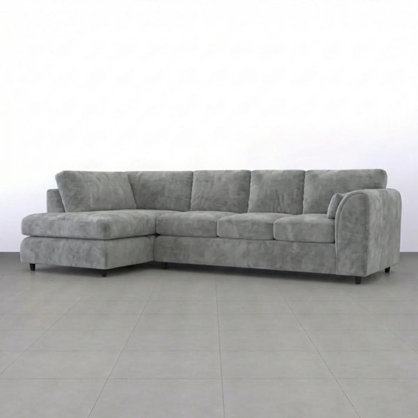 Velvet XL Left Hand Facing Light Grey