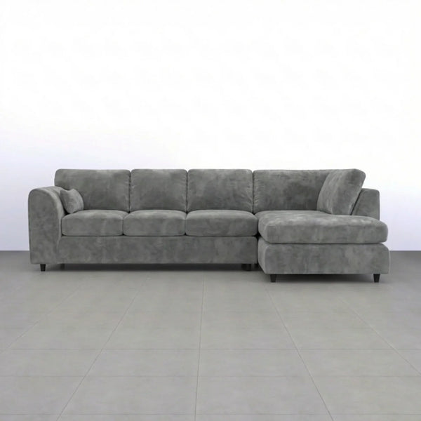 Velvet XL Right Hand Facing Light Grey